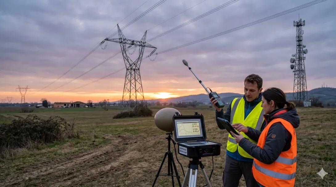 Essempio di misure di campo elettrico