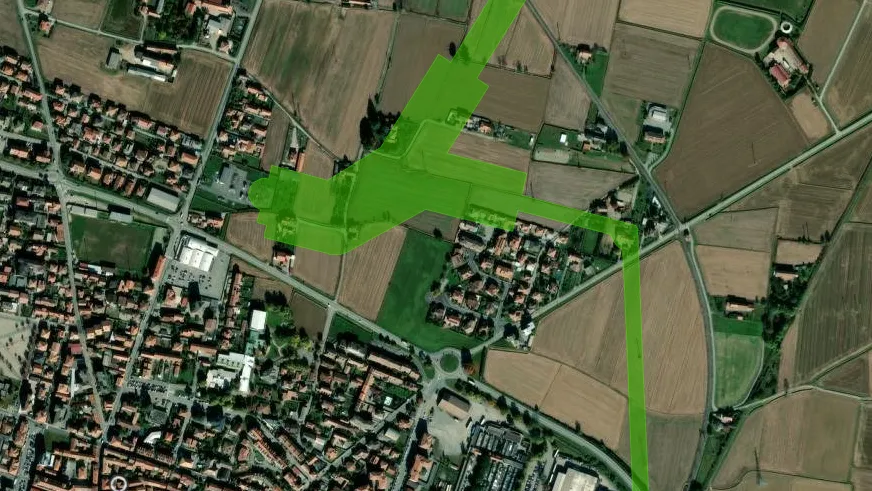 Esempio di aree di popolazione esposta 